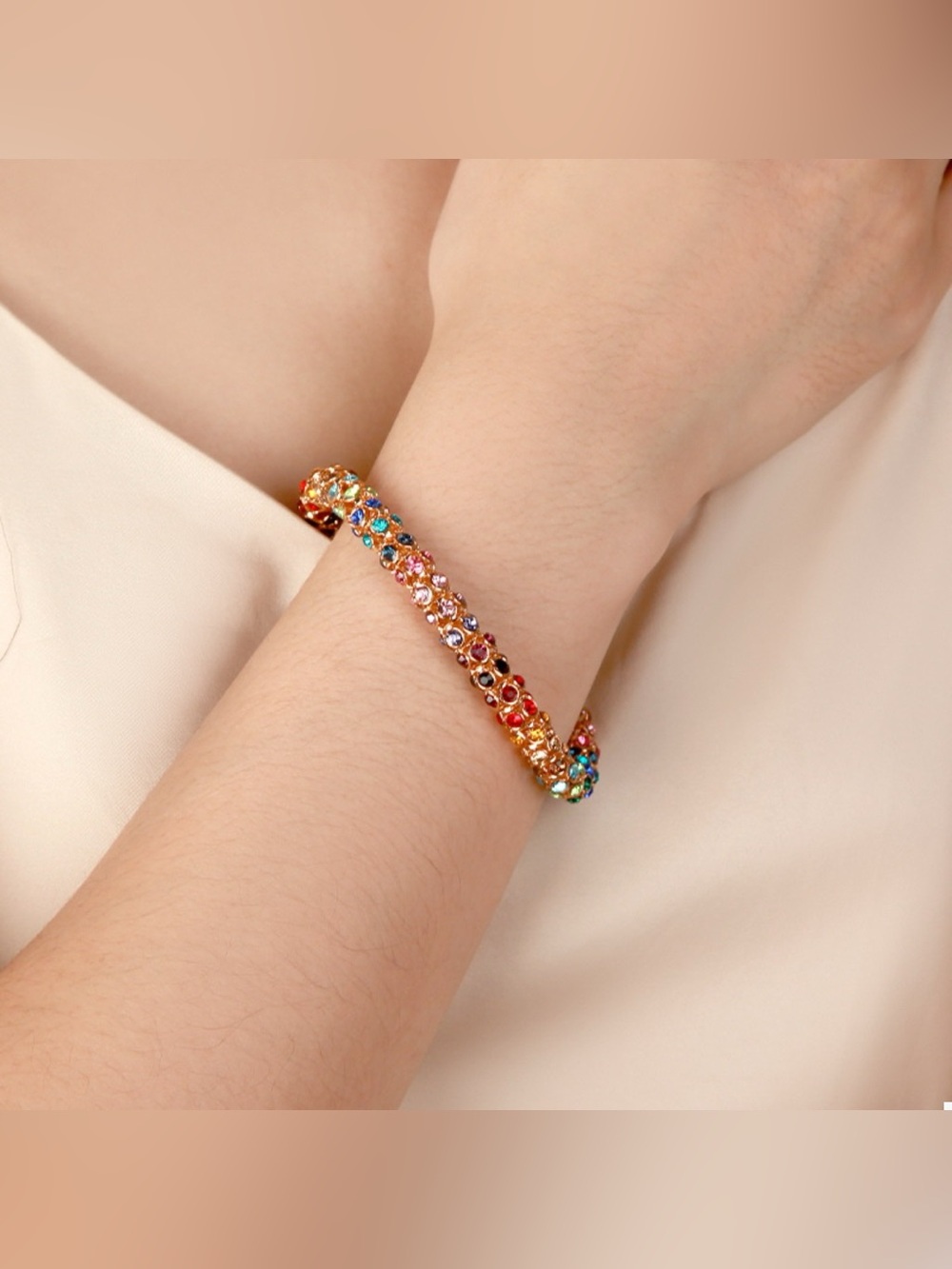 Multi-Colored Crystal Bracelet